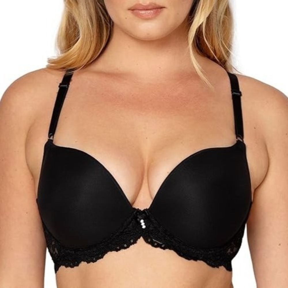 34A Smart & Sexy 85046 Ultimate Padded Underwire Push Up Bra Black